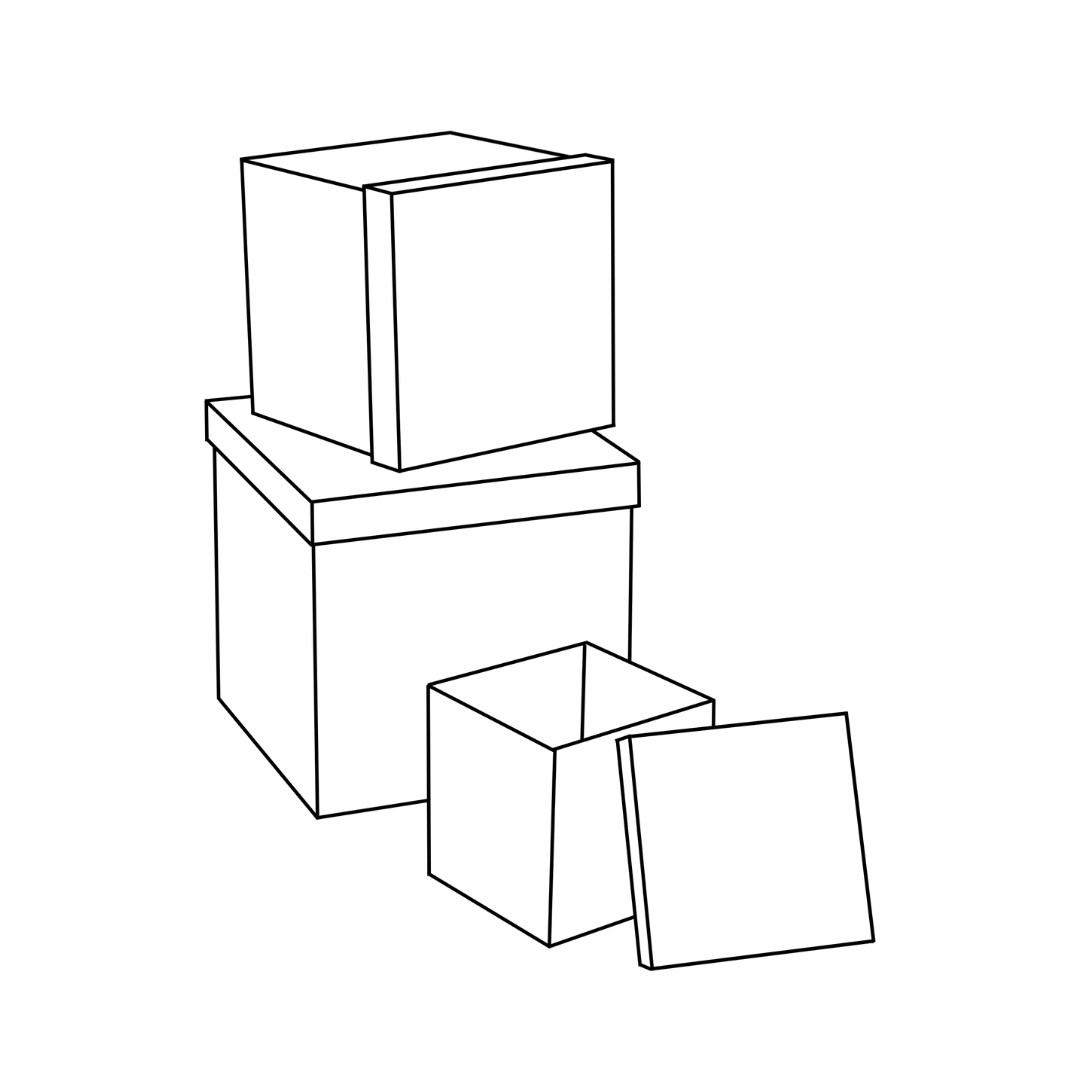 Nesting Gift Box Printable Template